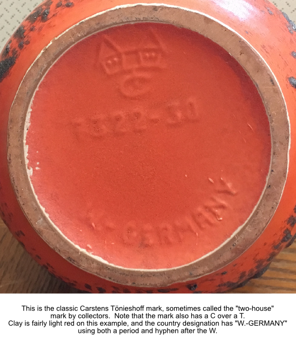 Zuverl ssig Zelt Verbannung West German Pottery Marks Identification 