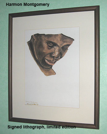 Harmon Montgomery signed limited edition
                      lithograph