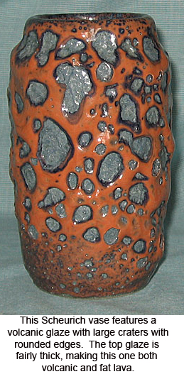 Scheurich fat lava glaze vase